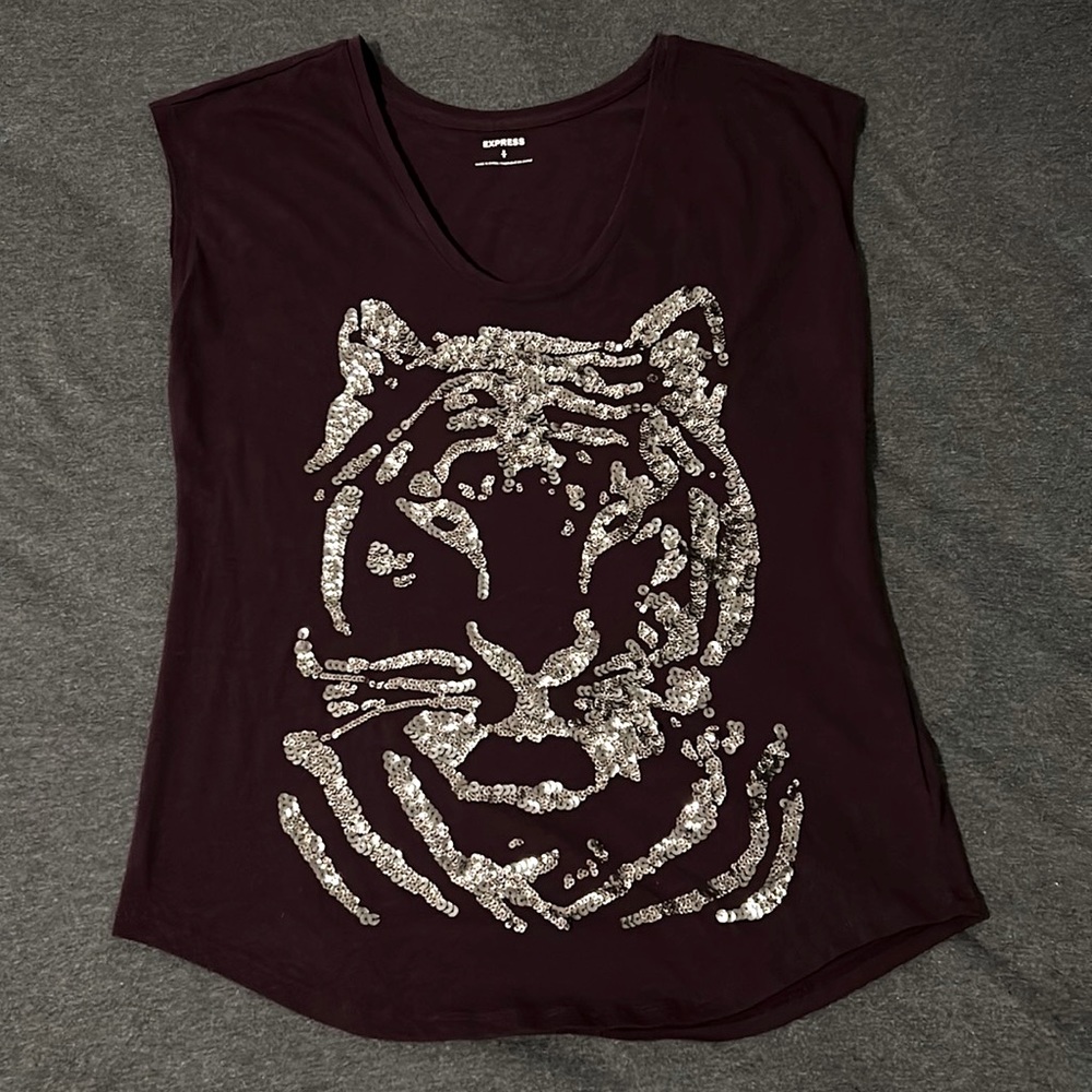 Purple Express Sleeveless Blouse